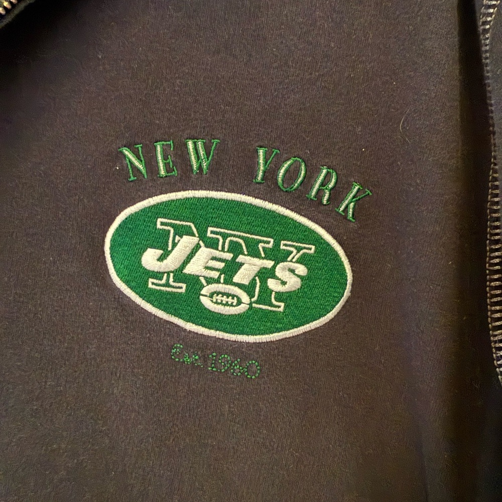 Tommy Bahama New York Jets Black quarter zip pullover sweatshirt | sz Xl - Picture 3 of 7